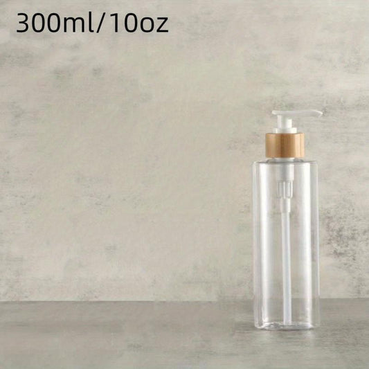 Bamboo Pump Dispenser for Shower Gel - 300ml Capacity