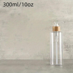 Bamboo Pump Dispenser for Shower Gel - 300ml Capacity