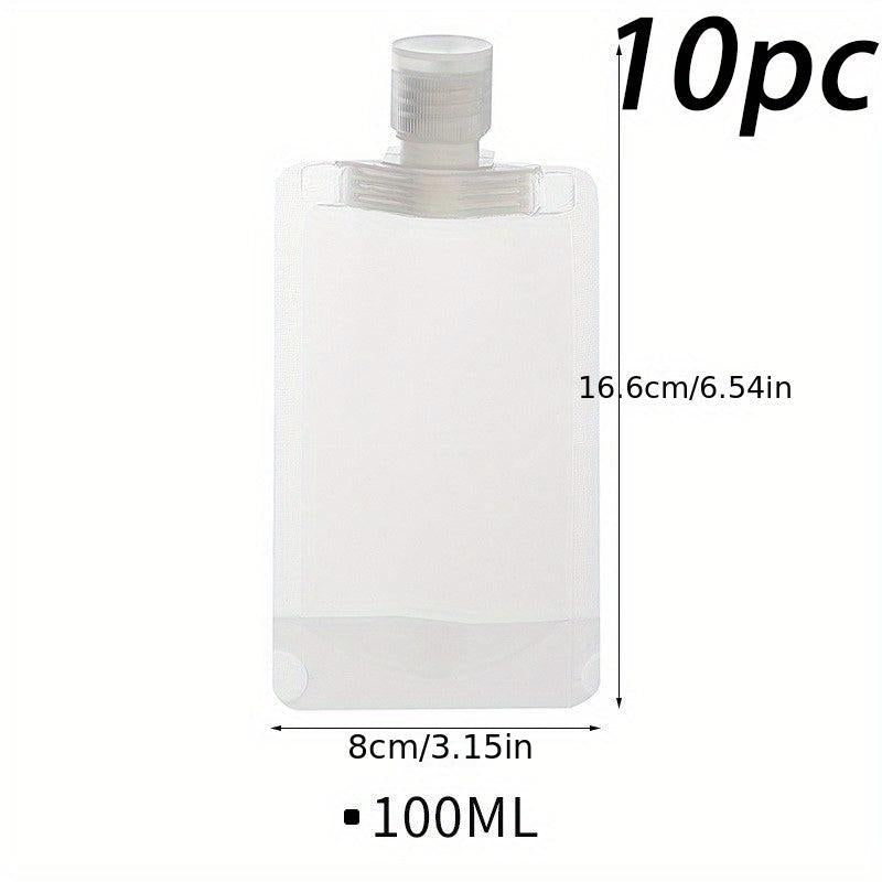 10pcs Travel Containers 30 50 100ml for Toiletries Leak Proof Refillable Bottles