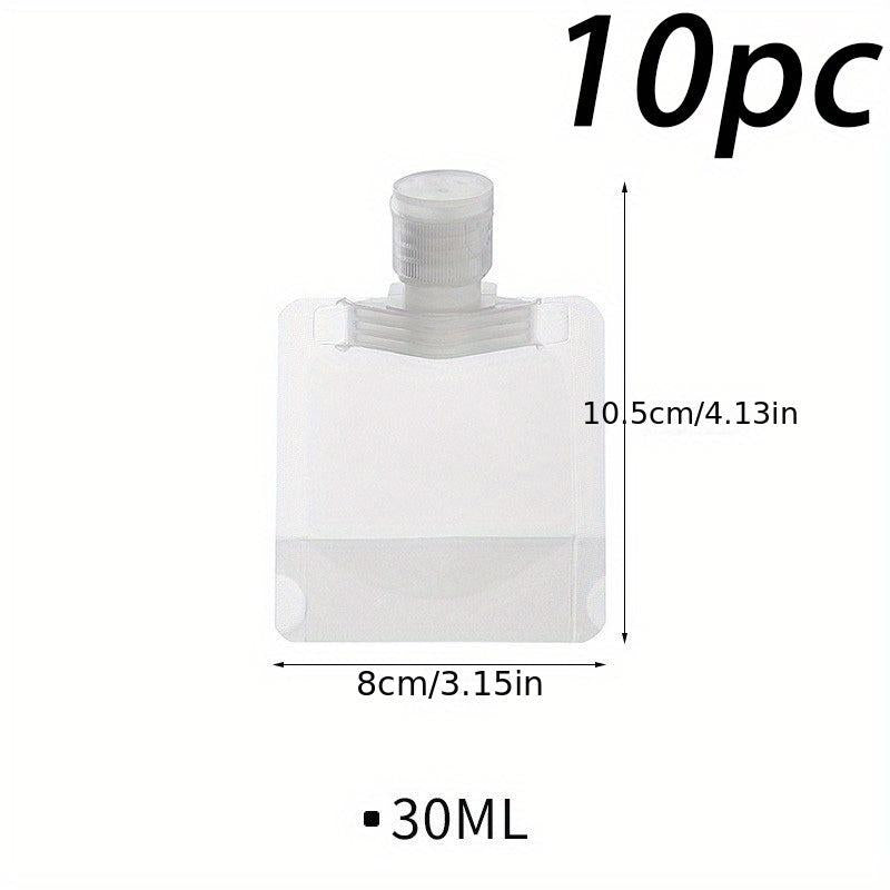 10pcs Travel Containers 30 50 100ml for Toiletries Leak Proof Refillable Bottles