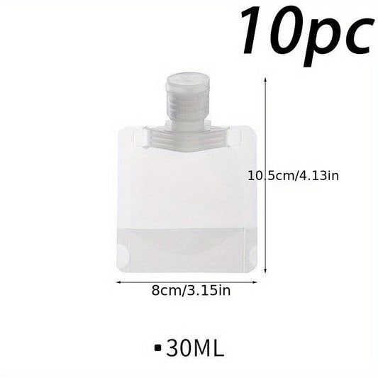 10pcs Travel Containers 30 50 100ml for Toiletries Leak Proof Refillable Bottles