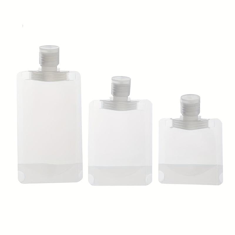 15pcs Travel Size Refillable Squeeze Pouch Cosmetic Bag Stand Up Pouch