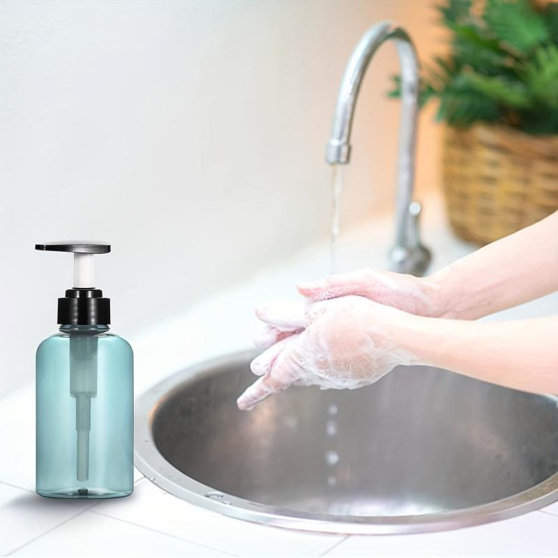 2pcs 300ml Pump Bottles Refillable Containers Clear