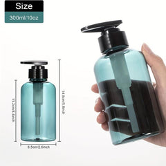 2pcs 300ml Pump Bottles Refillable Containers Clear