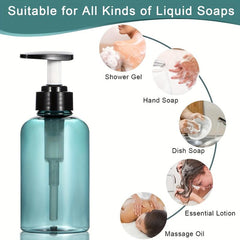 2pcs 300ml Pump Bottles Refillable Containers Clear