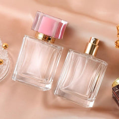50ml Refillable Perfume Bottle Glass Travel Cosmetics Spray Portable Capacity