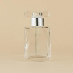 15ml Transparent Essence Bottle with Square Cover - Portable and Refillable