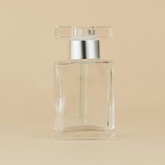 15ml Transparent Essence Bottle with Square Cover - Portable and Refillable