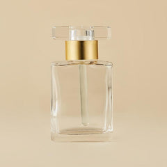 15ml Transparent Essence Bottle with Square Cover - Portable and Refillable