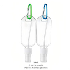 4pcs Travel Bottles Clip On Keychain Hand Sanitizer Holder Containers