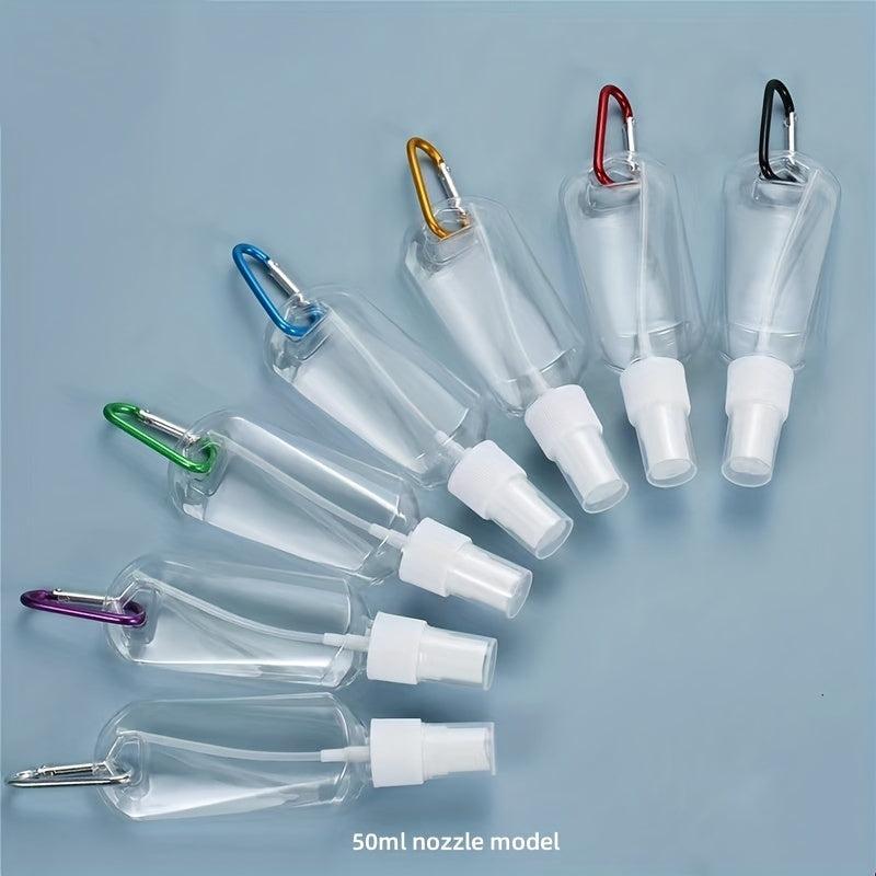 4pcs Travel Bottles Clip On Keychain Hand Sanitizer Holder Containers