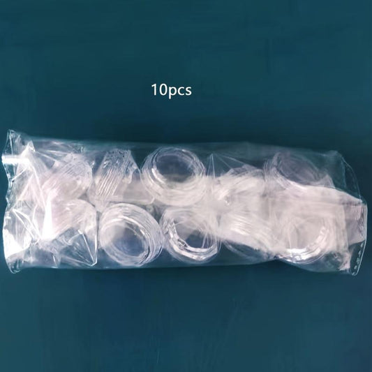 50pcs Clear Refillable Empty Cosmetic Jars Diamond Shape