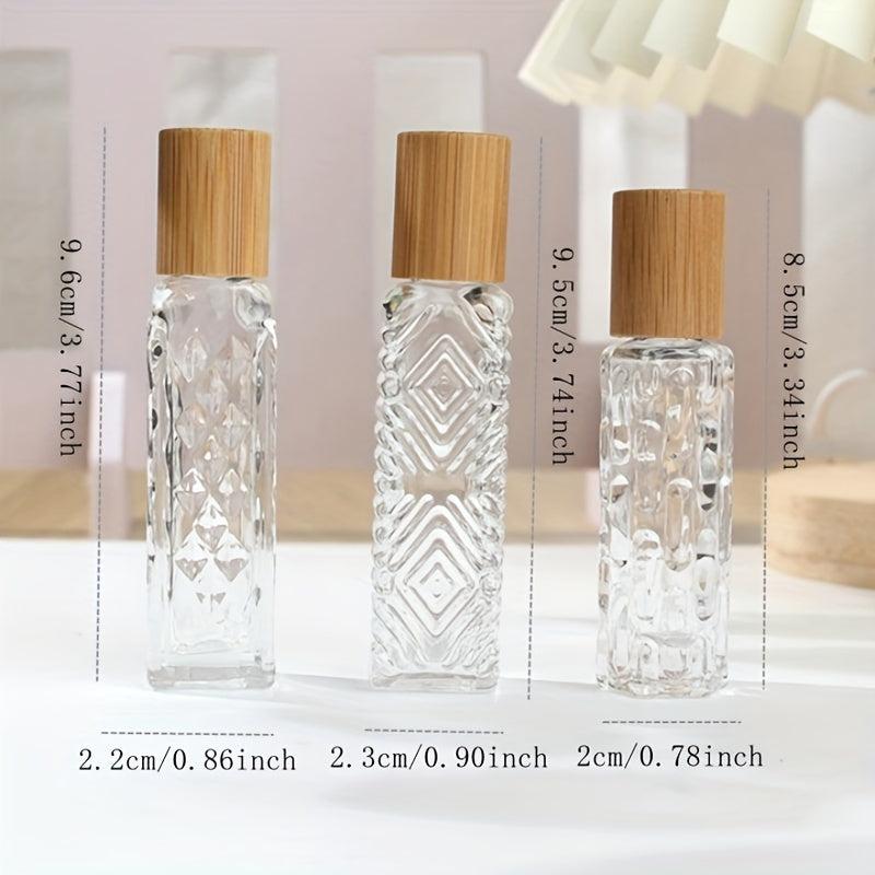 Wooden Cap Rollerball Bottles 10ML