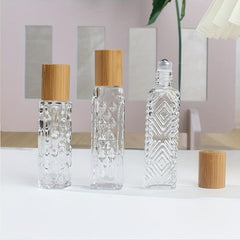 Wooden Cap Rollerball Bottles 10ML