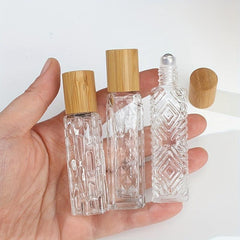Wooden Cap Rollerball Bottles 10ML