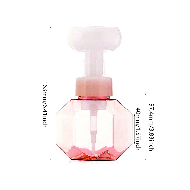 Floral Soap Dispenser 300ml Flower Stamp Liquid Soap Dispenser