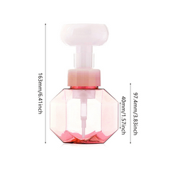 Floral Soap Dispenser 300ml Flower Stamp Liquid Soap Dispenser