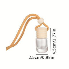 5ml Glass Car Aromatherapy Bottle Pendant Essential Diffuser