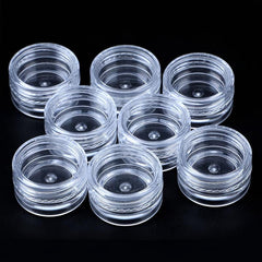 50Pcs 3g Sample Containers With Lids Clear Acrylic Plastic Jars