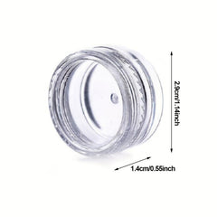 50Pcs 3g Sample Containers With Lids Clear Acrylic Plastic Jars