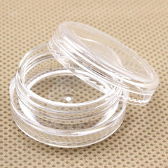 50Pcs 3g Sample Containers With Lids Clear Acrylic Plastic Jars