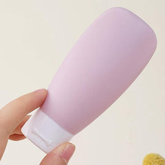3pcs 60ml Silicone Travel Bottles Leak Proof Squeezable Portable Containers