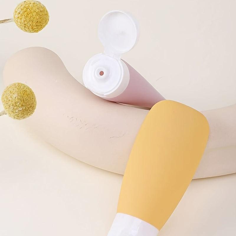 3pcs 60ml Silicone Travel Bottles Leak Proof Squeezable Portable Containers