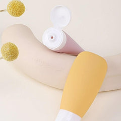 3pcs 60ml Silicone Travel Bottles Leak Proof Squeezable Portable Containers