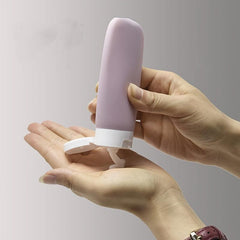 3pcs 60ml Silicone Travel Bottles Leak Proof Squeezable Portable Containers