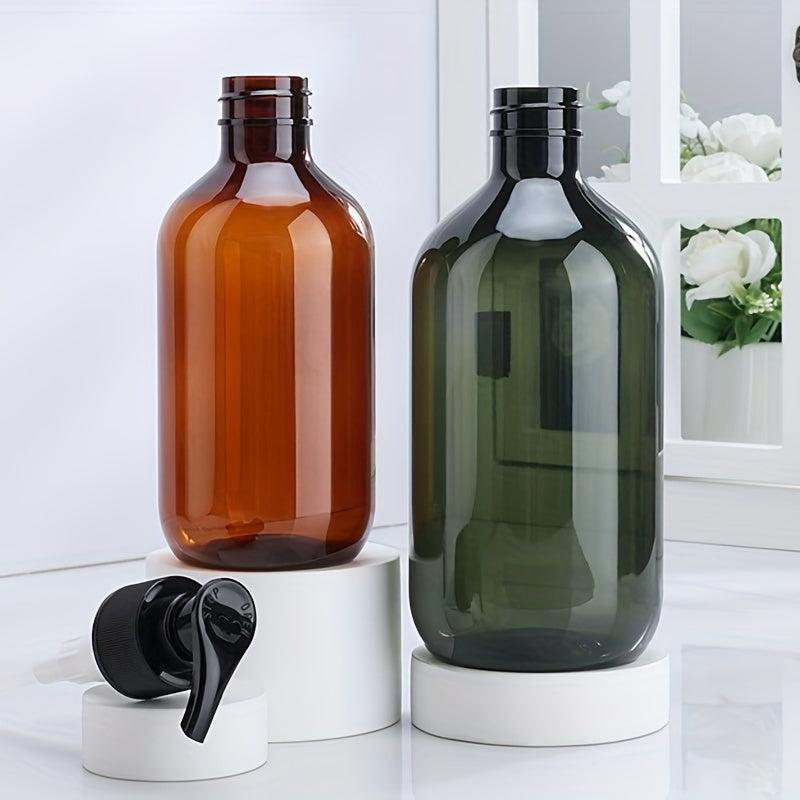 2pcs Pump Bottles 500ml 300ml Empty Plastic Refillable Dispenser Containers