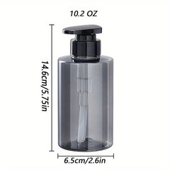 10.2oz Clear Acrylic Soap Dispenser Pump Bottle for Kitchen Bathroom