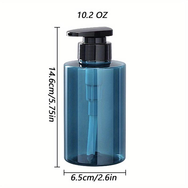 10.2oz Clear Acrylic Soap Dispenser Pump Bottle for Kitchen Bathroom