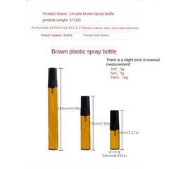 8pcs Mini Glass Spray Bottles for Perfume Samples and Scent Pumping
