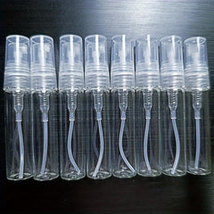 8pcs Mini Glass Spray Bottles for Perfume Samples and Scent Pumping