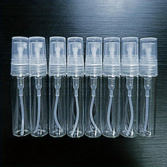 8pcs Mini Glass Spray Bottles for Perfume Samples and Scent Pumping