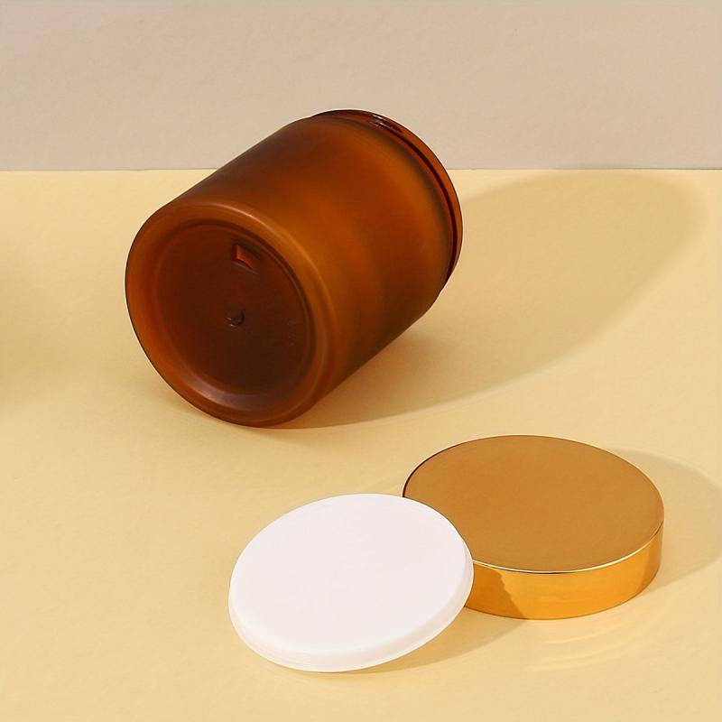 250ml Brown Frosted Wide Mouth Leak Proof Plastic Jars