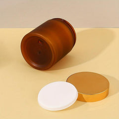 250ml Brown Frosted Wide Mouth Leak Proof Plastic Jars