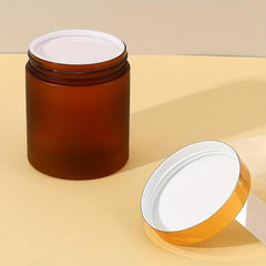 250ml Brown Frosted Wide Mouth Leak Proof Plastic Jars