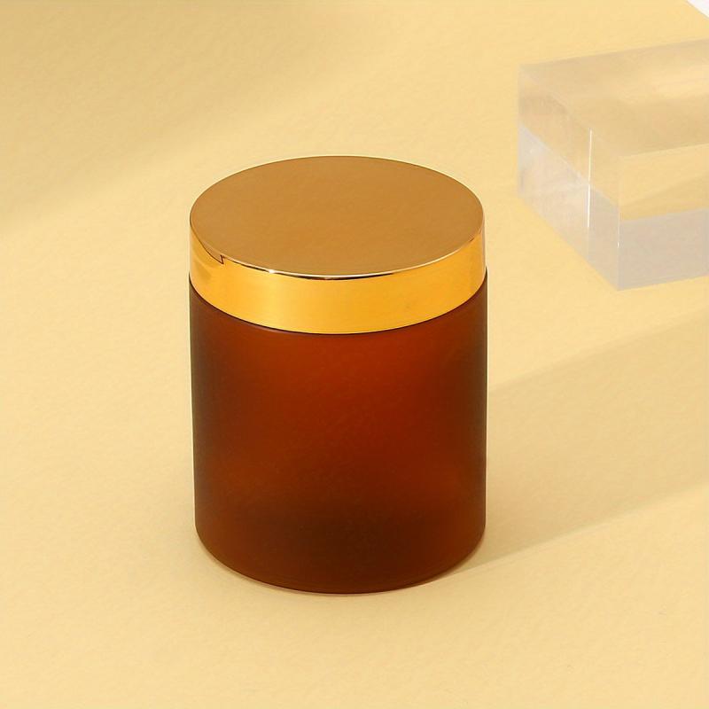 250ml Brown Frosted Wide Mouth Leak Proof Plastic Jars
