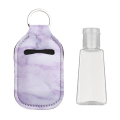 30ml Refillable Travel Bottle with Hand Sanitizer Holder Keychain