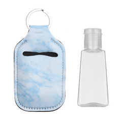 30ml Refillable Travel Bottle with Hand Sanitizer Holder Keychain