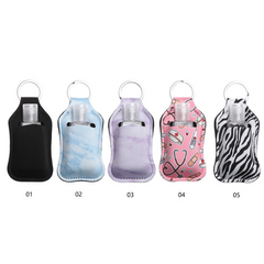30ml Refillable Travel Bottle with Hand Sanitizer Holder Keychain
