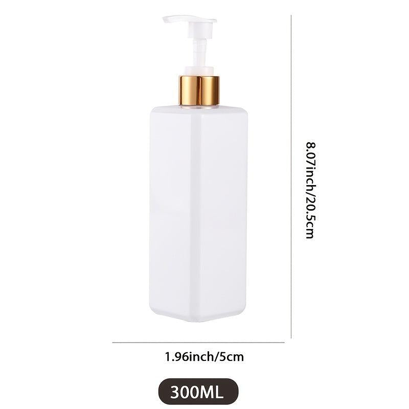 2pcs 300ml Square Soap Dispenser, Bathroom Hand Soap Pump Bottles
