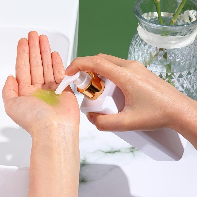 2pcs 300ml Square Soap Dispenser, Bathroom Hand Soap Pump Bottles