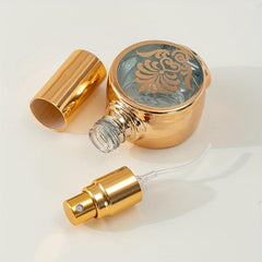 12ml Golden Glass Roller Bottles With Crown Cap