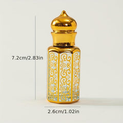 12ml Golden Glass Roller Bottles With Crown Cap
