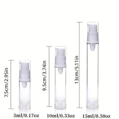 3PCS Airless Pump Bottles Lotion Dispenser Bottle Travel Cream Pump Bottles