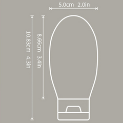 Leak Proof Silicone Travel Bottles Set for Toiletries On The Go