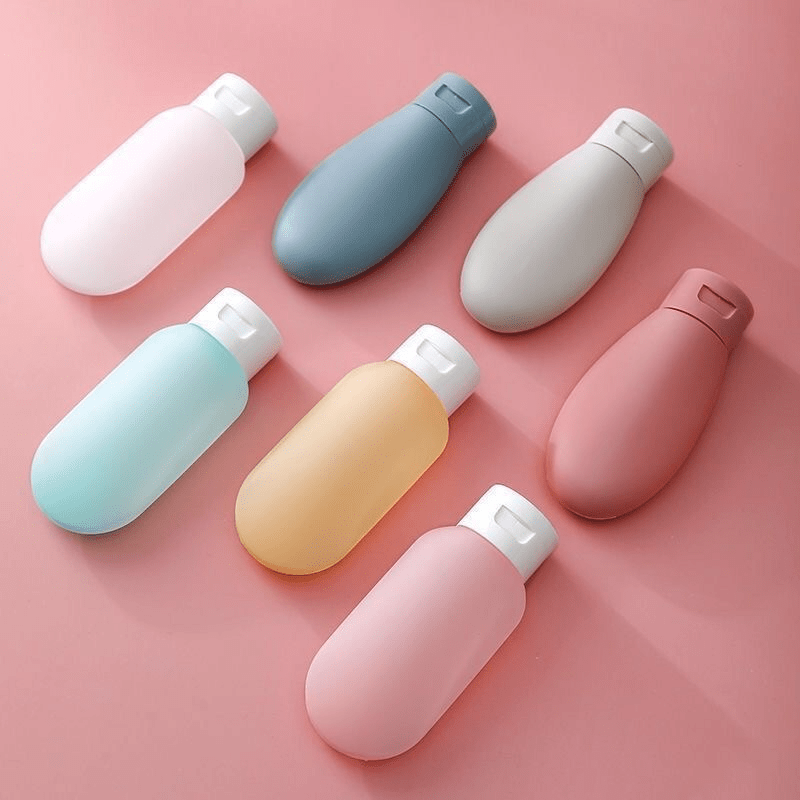 Leak Proof Silicone Travel Bottles Set for Toiletries On The Go