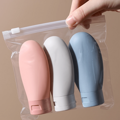 Leak Proof Silicone Travel Bottles Set for Toiletries On The Go